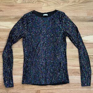 Intimately Free People Sequin Long Sleeve Top